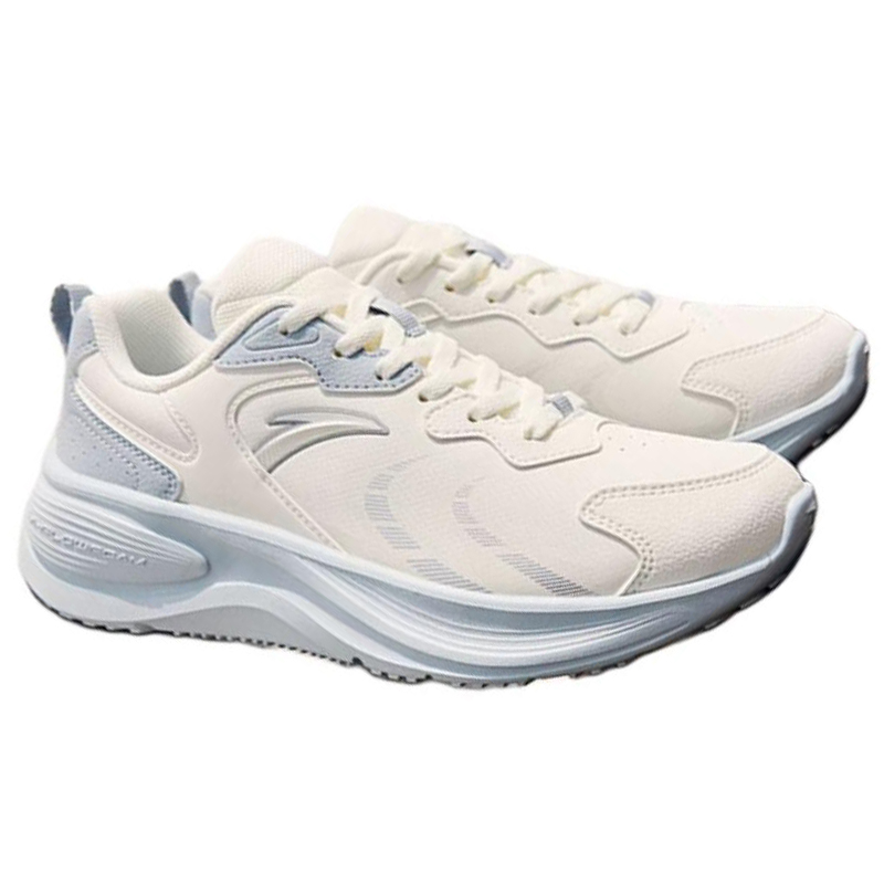 Anta Racing Leather Low top Running Shoes Women’s White Blue