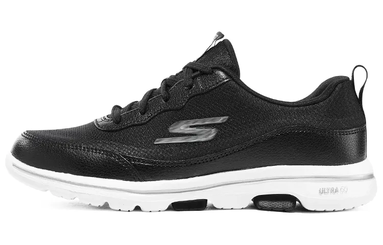 Skechers Go Walk 5 Cushioning Abrasion Resistant Cushioning, Wear Resistant Low top Running Shoes Women's Black White