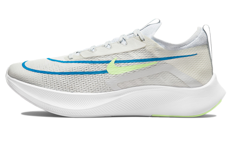 Мужские кроссовки Nike Zoom Fly 4 (бело-желтые)