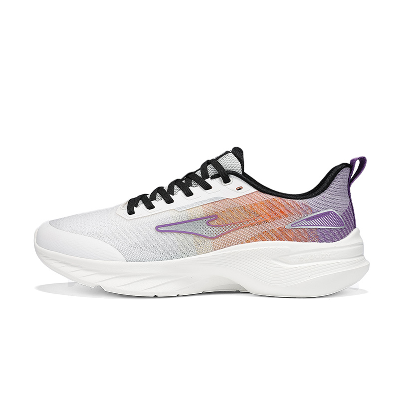 Erke Cushioning Breathable Lightweight Low top Casual Running Shoes Men’s Microcrystal White With A Hint Of Purple