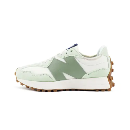 New Balance NB 327 Abrasion Resistant Abrasion Resistant Low top Casual Running Shoes Women's White Green