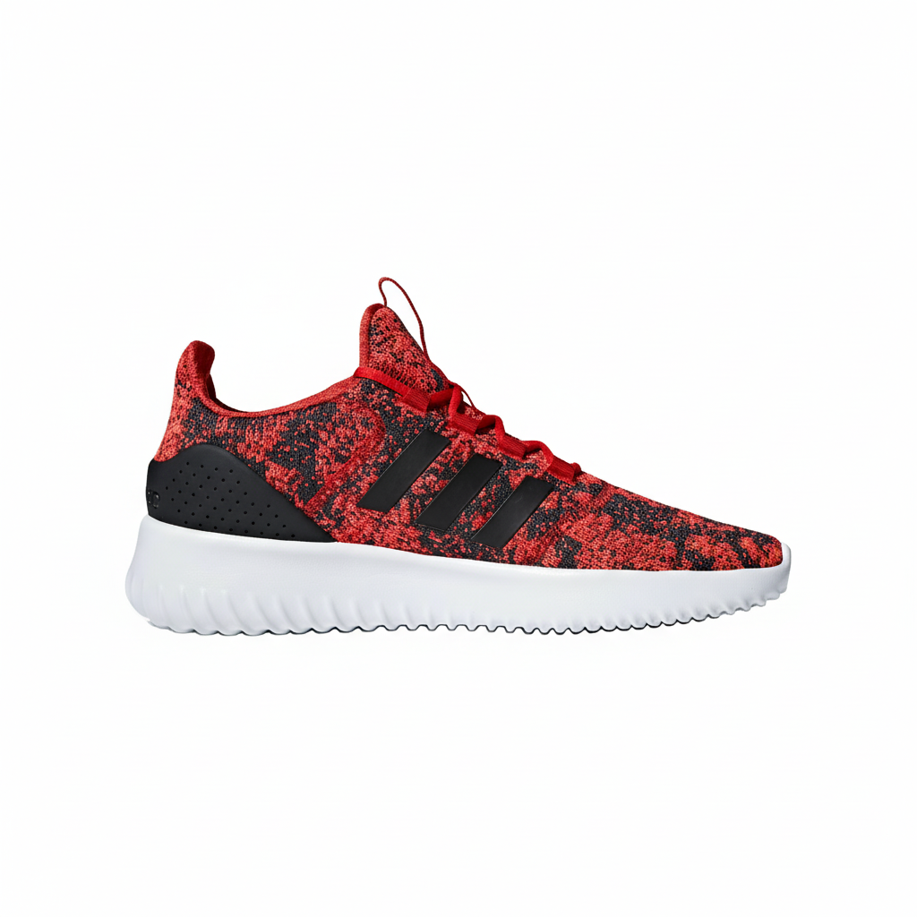 Мужские кроссовки adidas neo Cloudfoam ultimate (красные) — фото 2