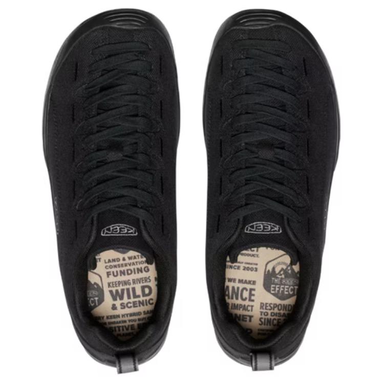 Keen Jasper Canvas Comfortable Cushioning, Wear Resistant Low top Outdoor Shoes Women’s Black