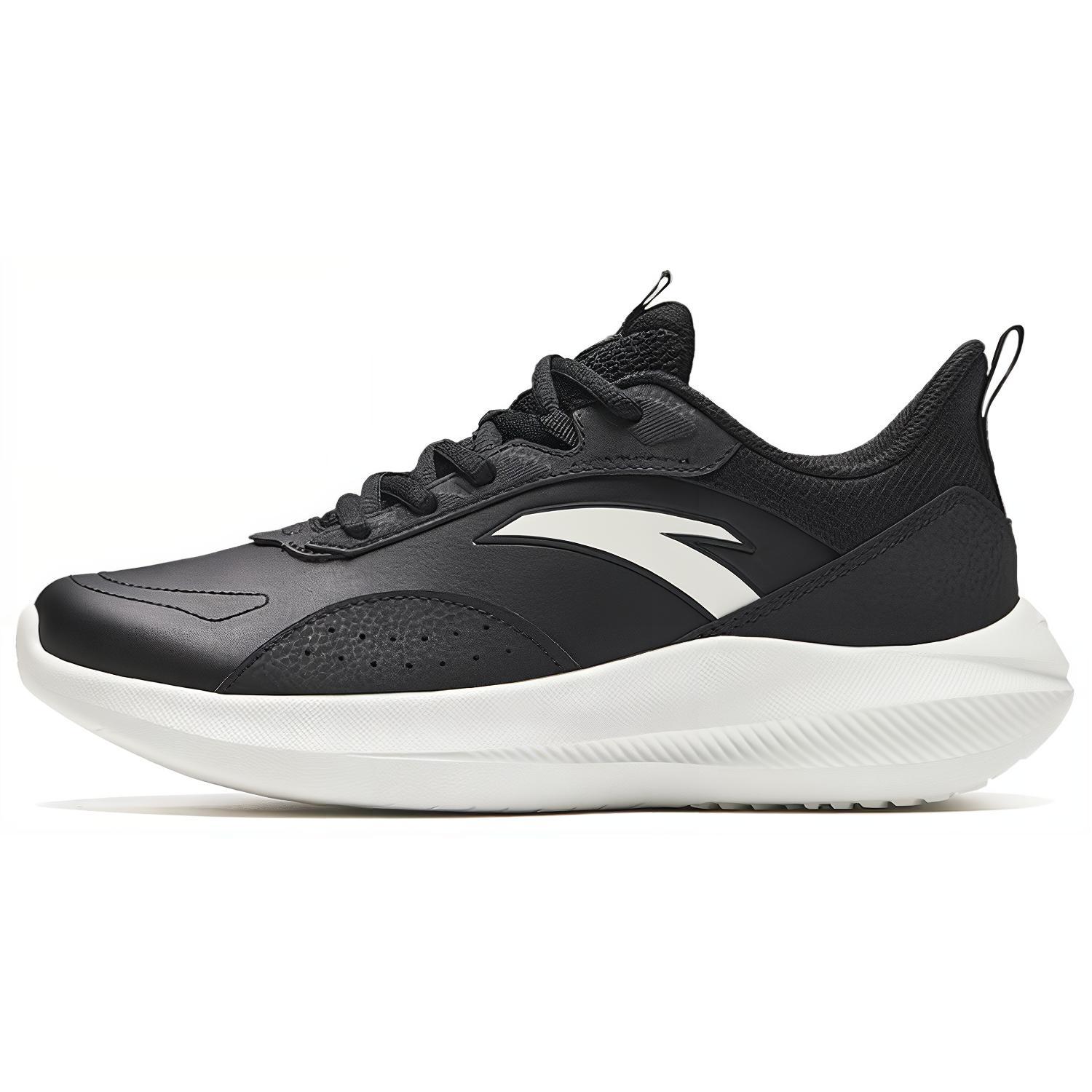 Anta Anti-Slip And Wear-Resistant Breathable Low-Top Casual Running Shoes Women’s Black White