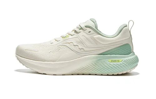 Saucony Surge 2 Versatile Cushioning Slip Resistant Low top Running Shoes Unisex Beige Green