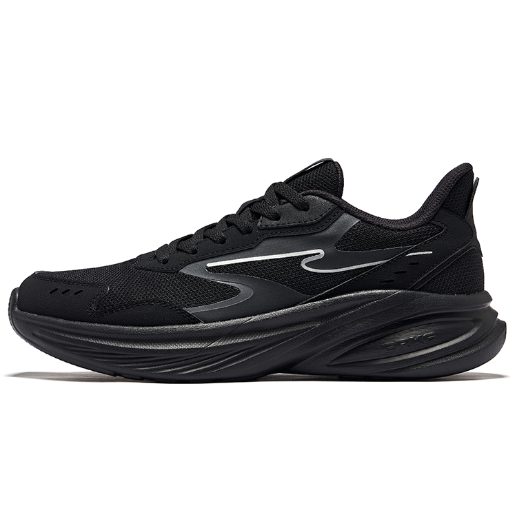 Erke Hunt Slip Resistant Lightweight Rebound Low top Running Shoes Men’s Jet Black