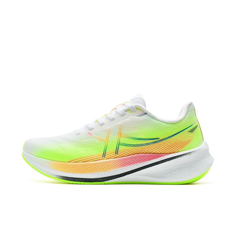 XTEP 360X 2.0 LITE Fabric Slip Resistant Abrasion Resistant Low top Carbon Plate Running Shoes Women’s White Green