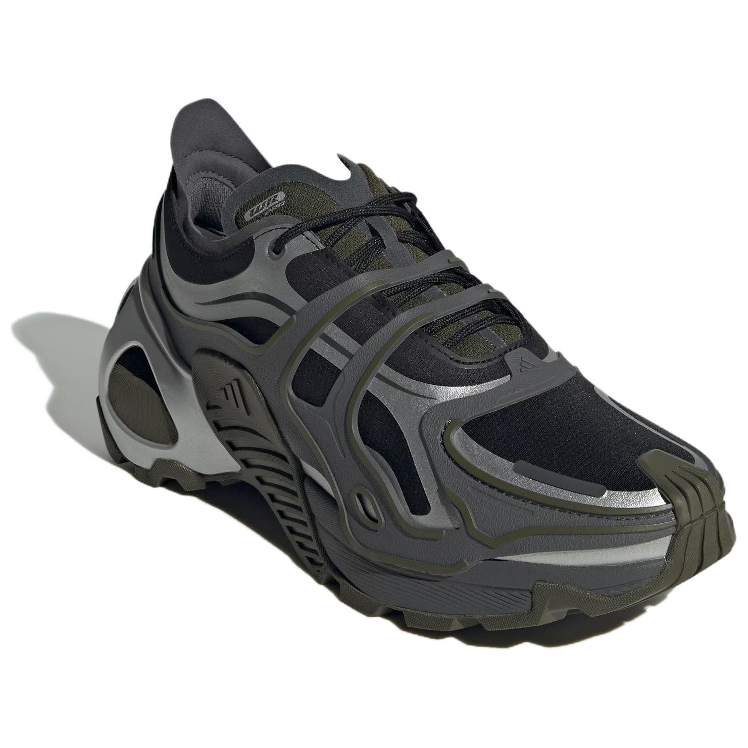 Adidas Wonder Runner Slip Resistant Abrasion Resistant Low top Running Shoes Unisex Black Gray