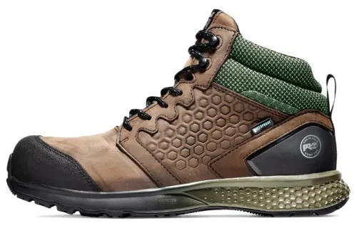 Timberland REAXION Comfortable Ankle Length Outdoor Boots Brown Green