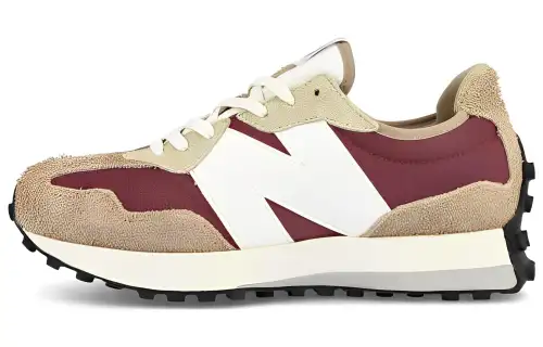 327 New Balance 'Driftwood Washed Burgundy'
