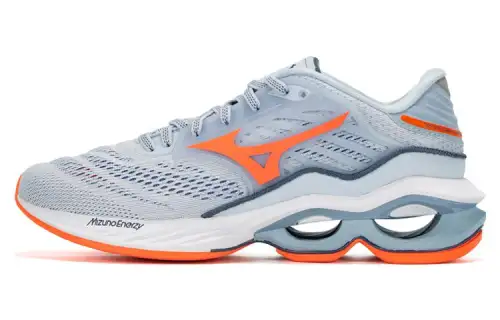 Mizuno Wave Creation 23 Shock Absorption Non Slip Gray Orange Women's