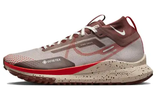 Nike Pegasus Trail 4 Gore-Tex round head low top running shoes men's brown and white