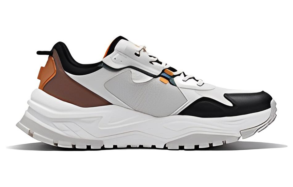 361° Vintage Textile, Leather Slip Resistant Abrasion Resistant Low top Running Shoes Men’s Black Brown Gray