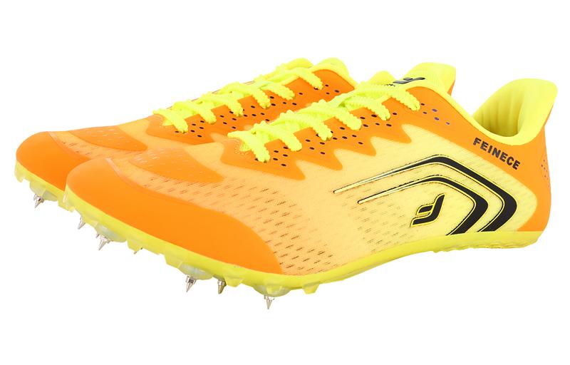 FEINECE Running Shoes Unisex Low Top Orange/Neon Green/