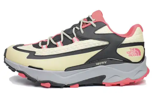 THE NORTH FACE VECTIV TARAVAL Slip Resistant Abrasion Resistant Low top Outdoor Shoes Men's Black Yellow