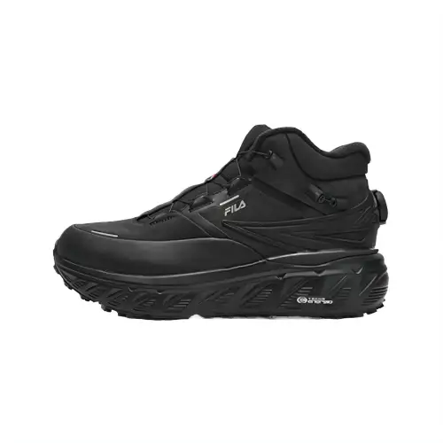 FILA BOA EXPLORER Cushioning Mid top Outdoor Shoes Men's Black