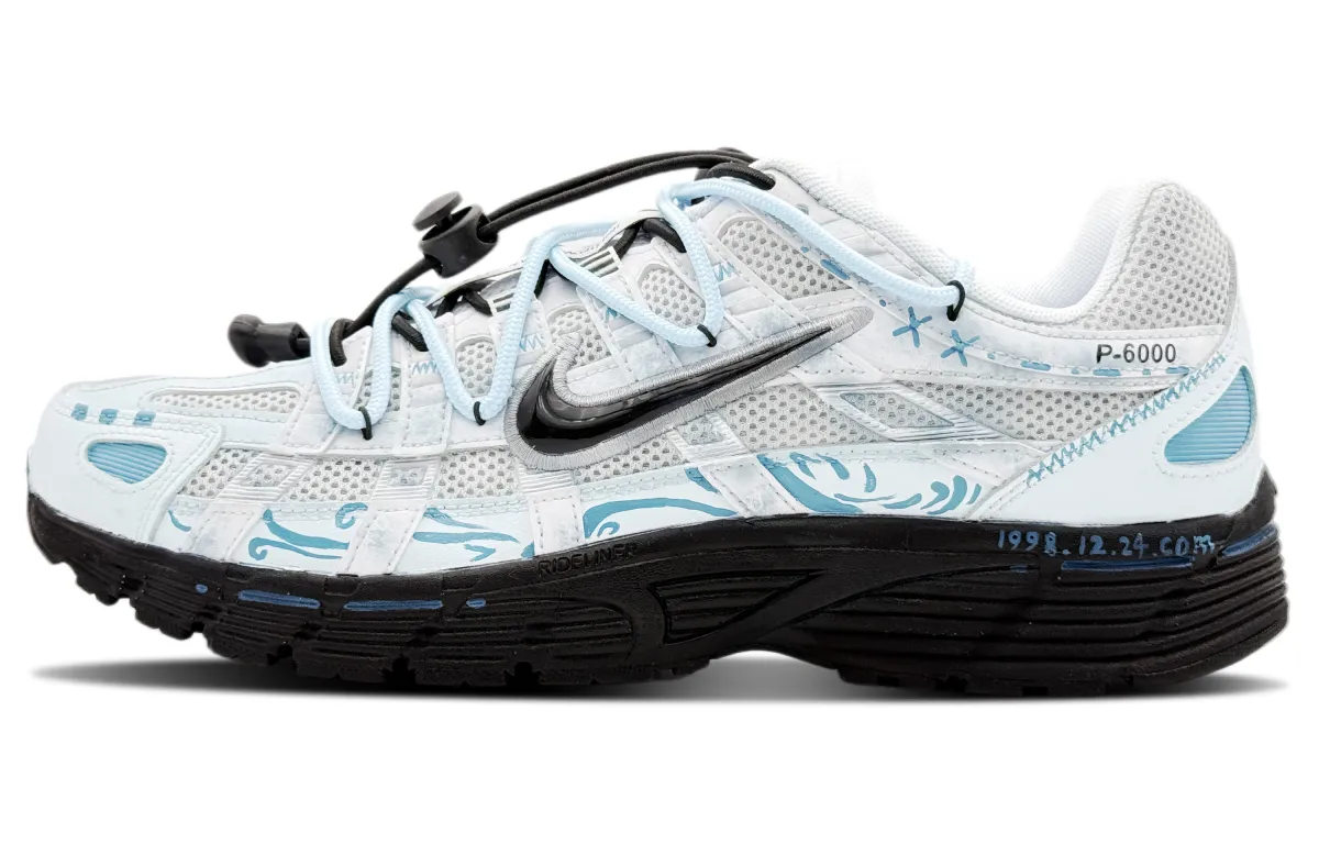 Nike P 6000 Cushioning Breathable Low top Running Shoes Unisex Blue White