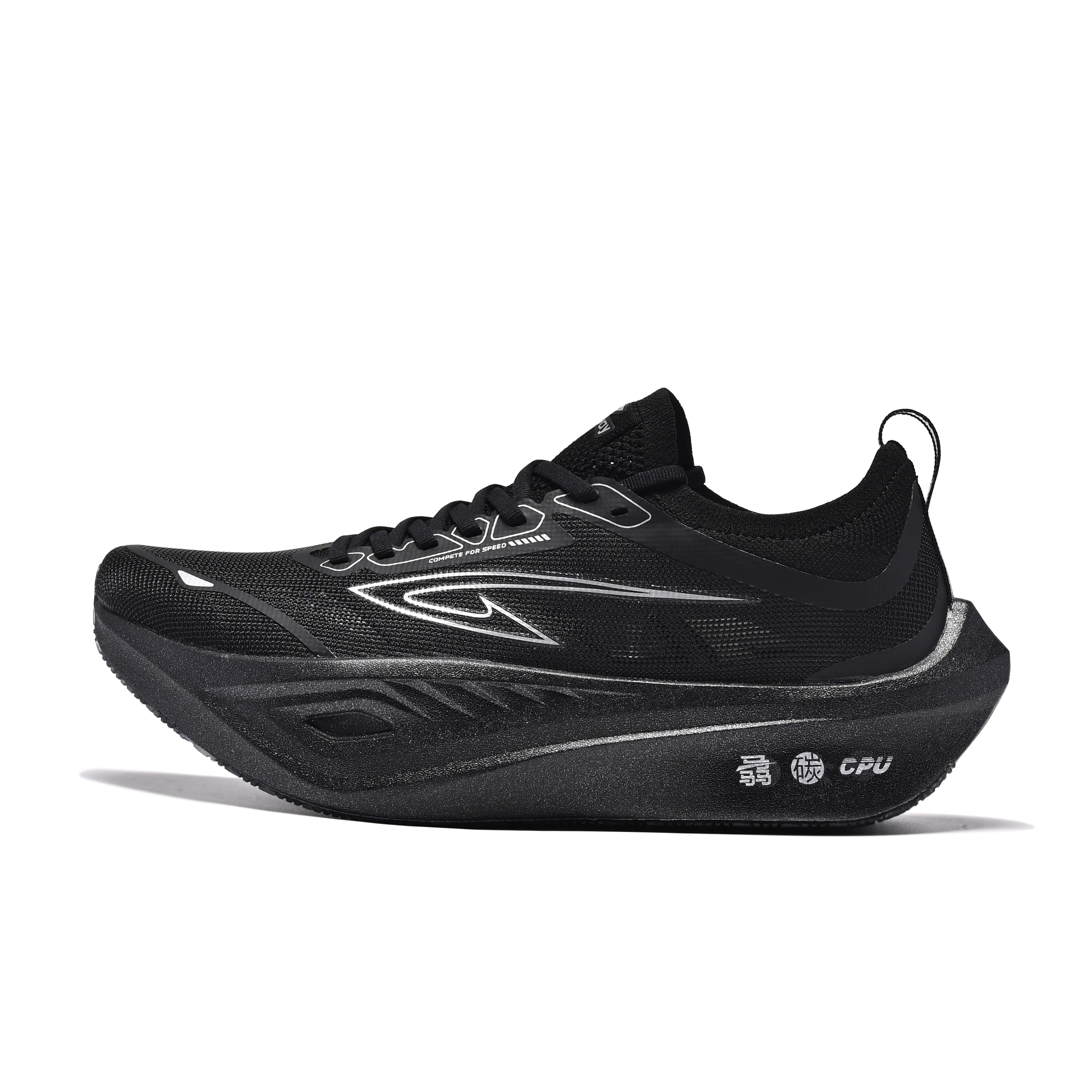 DEERWAY Low top Marathon Training Physical Fitness Test & Exam Running Shoes Unisex Black Warrior