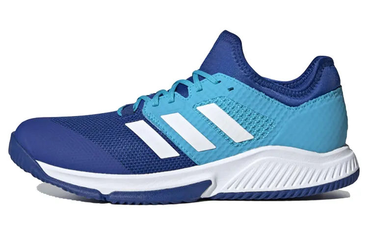 Adidas Court Team Bounce Comfortable Textile, Mesh Breathable Low top Casual Running Shoes Men's Blue White