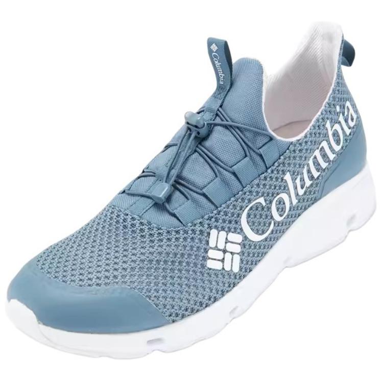 Columbia River Trekking Shoes Fabric Cushioning Breathable Support Lightweight Low top Outdoor Shoes Men’s Gray Blue