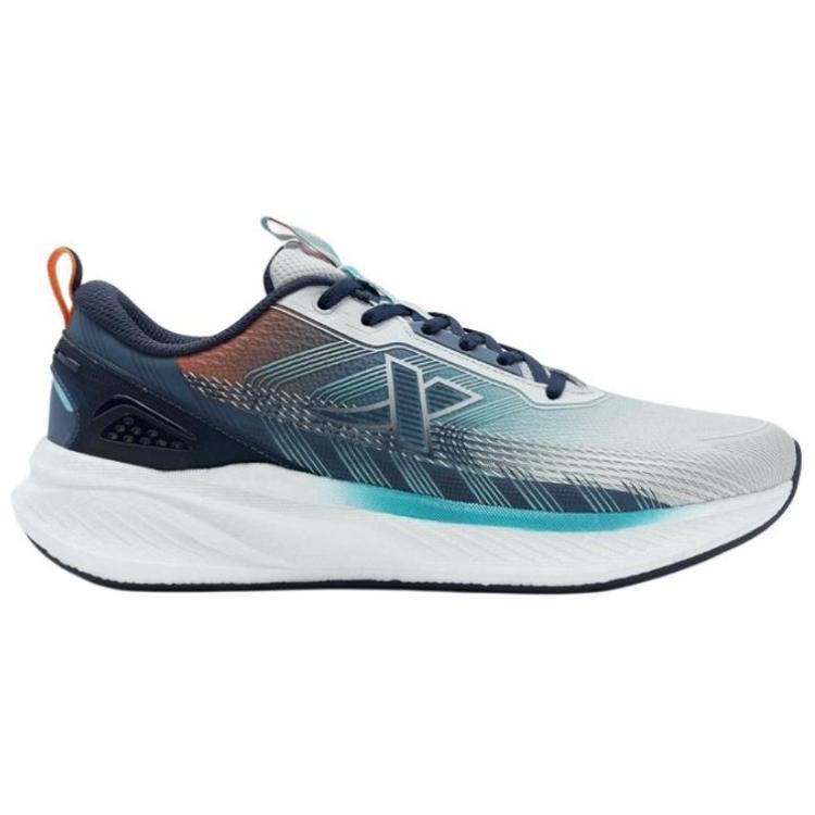 XTEP Casual Cushioning, Wear Resistant Low top Running Shoes Men’s Blue Gray