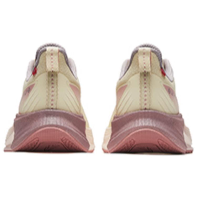 Anta Abrasion Resistant Slip Resistant Low top Sprint Running Shoes Women’s Yellow Pink