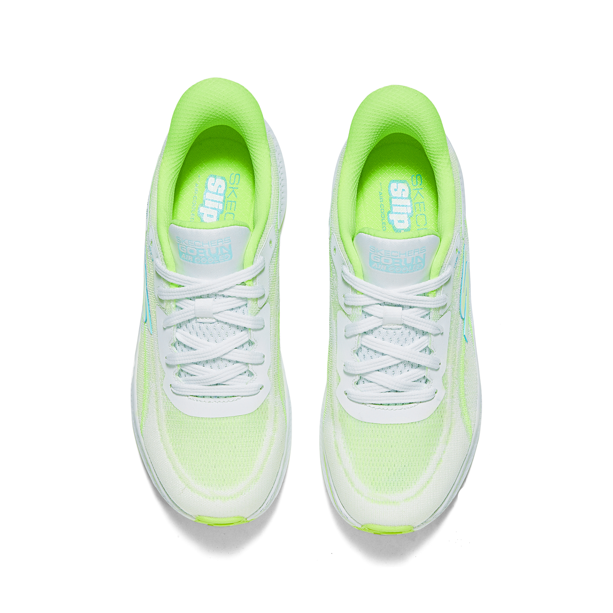 Skechers Women’s GO Abrasion Resistant Low top Casual Running Shoes Women’s White Yellow