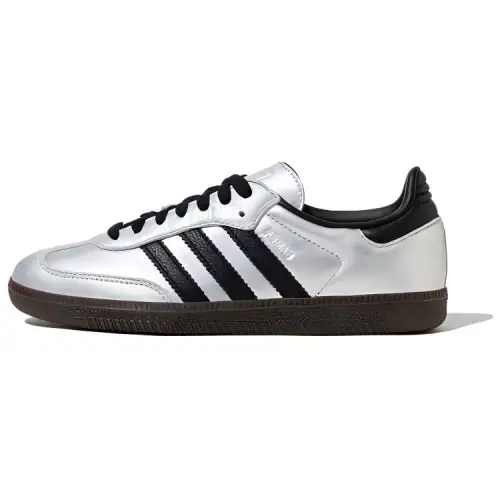 Samba Wmns Adidas Originals 'Silver Metallic Black Gum' Women's