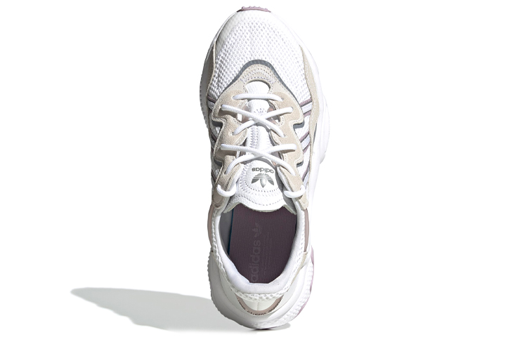 Женские кроссовки adidas originals Ozweego (бело-серо-розовые) — Белыйсерыйрозовый — фото 5