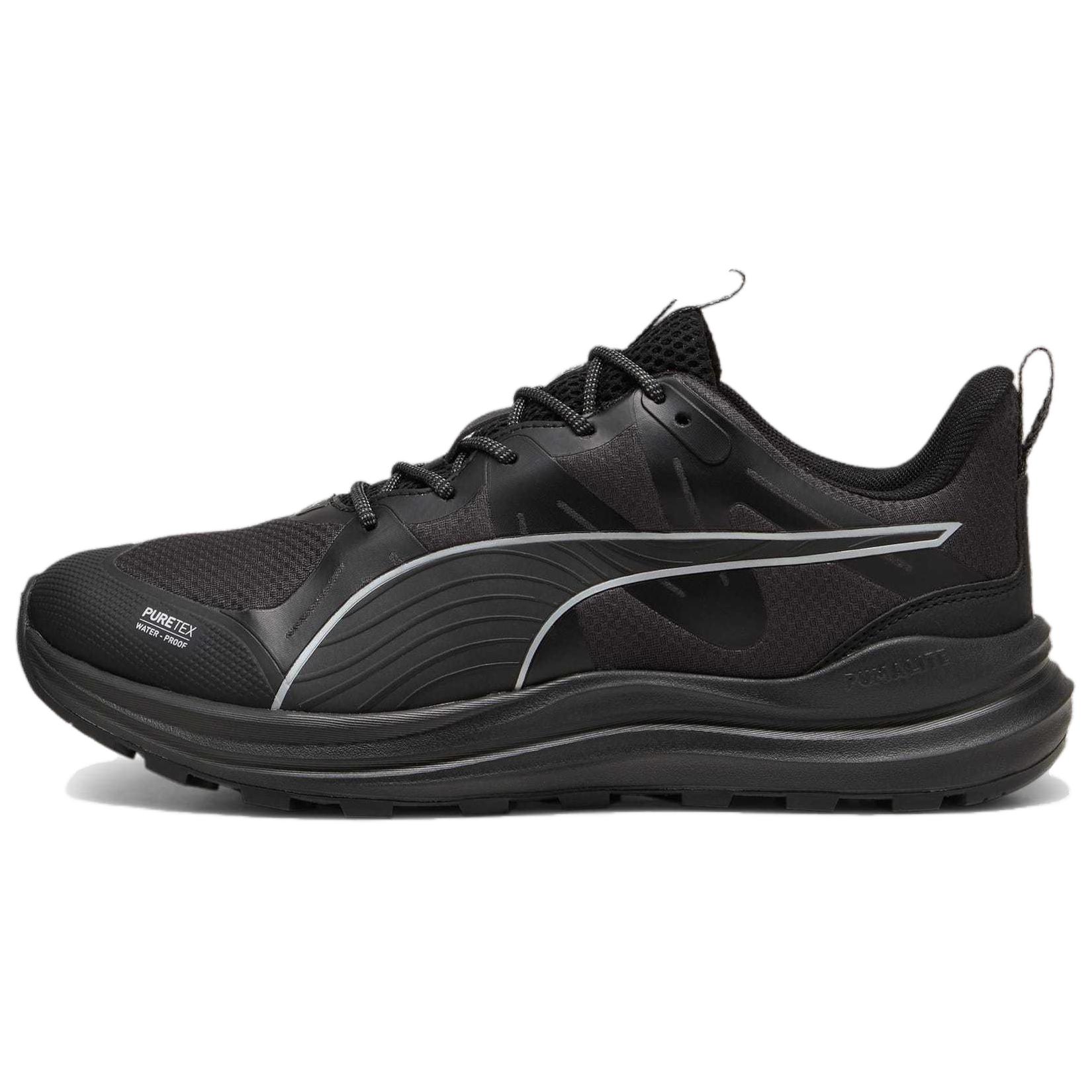 PUMA Reflect Lite Trail Slip Resistant Abrasion Resistant Low top Casual Running Shoes Men's Black