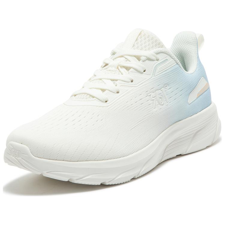 361° Breathable Mesh Cushioning, Wear Resistant Low top Sprint Running Shoes Women’s White Blue
