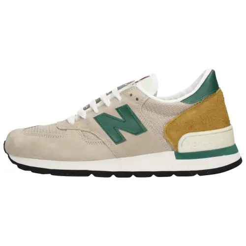 New Balance NB 990 Comfortable Low top Casual Running Shoes Men's Beige Green