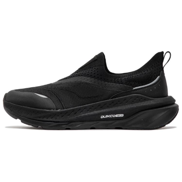 361° Fiery 3 Fabric Cushioning Slip Resistant Low top Casual Running Shoes Unisex Black