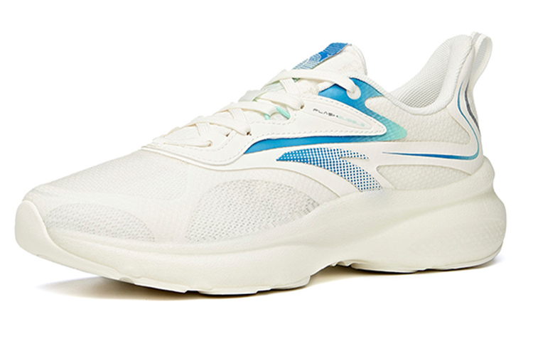 Anta Cushioning Slip Resistant Abrasion Resistant Breathable Low top Running Shoes Men’s White Blue