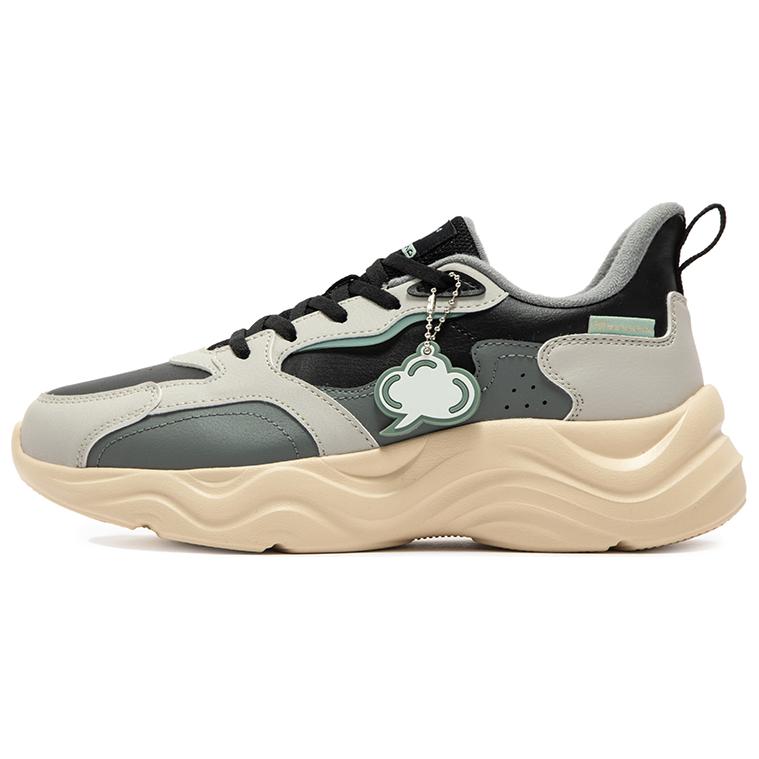 361° Linglong Collection Cushioning Slip Resistant Abrasion Resistant Low top Running Shoes Women’s Gray Green