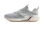 Saucony Coyote Hybrid Fabric Cushioning, Wear Resistant Low top Running Shoes Men's Gray White