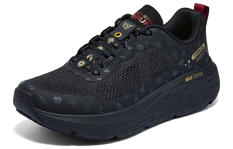 Skechers Cushioning Abrasion Resistant Cushioning, Wear Resistant Low top Running Shoes Women’s Black Gold