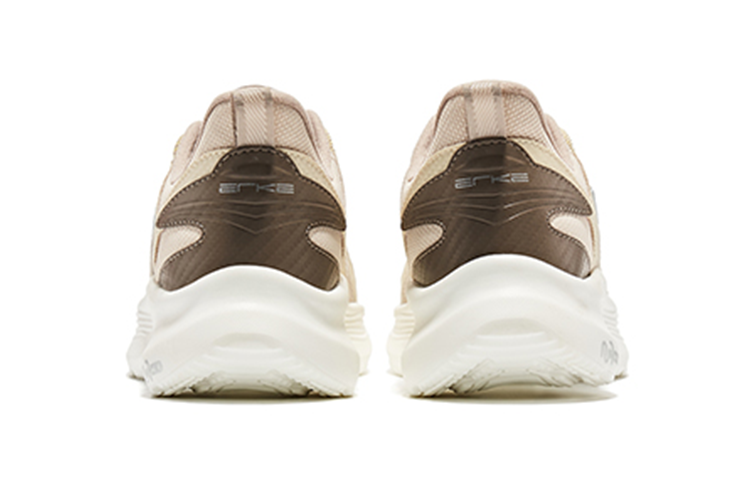 Erke Comfortable Cushioning Slip Resistant Abrasion Resistant Low top Running Shoes Men's Brown
