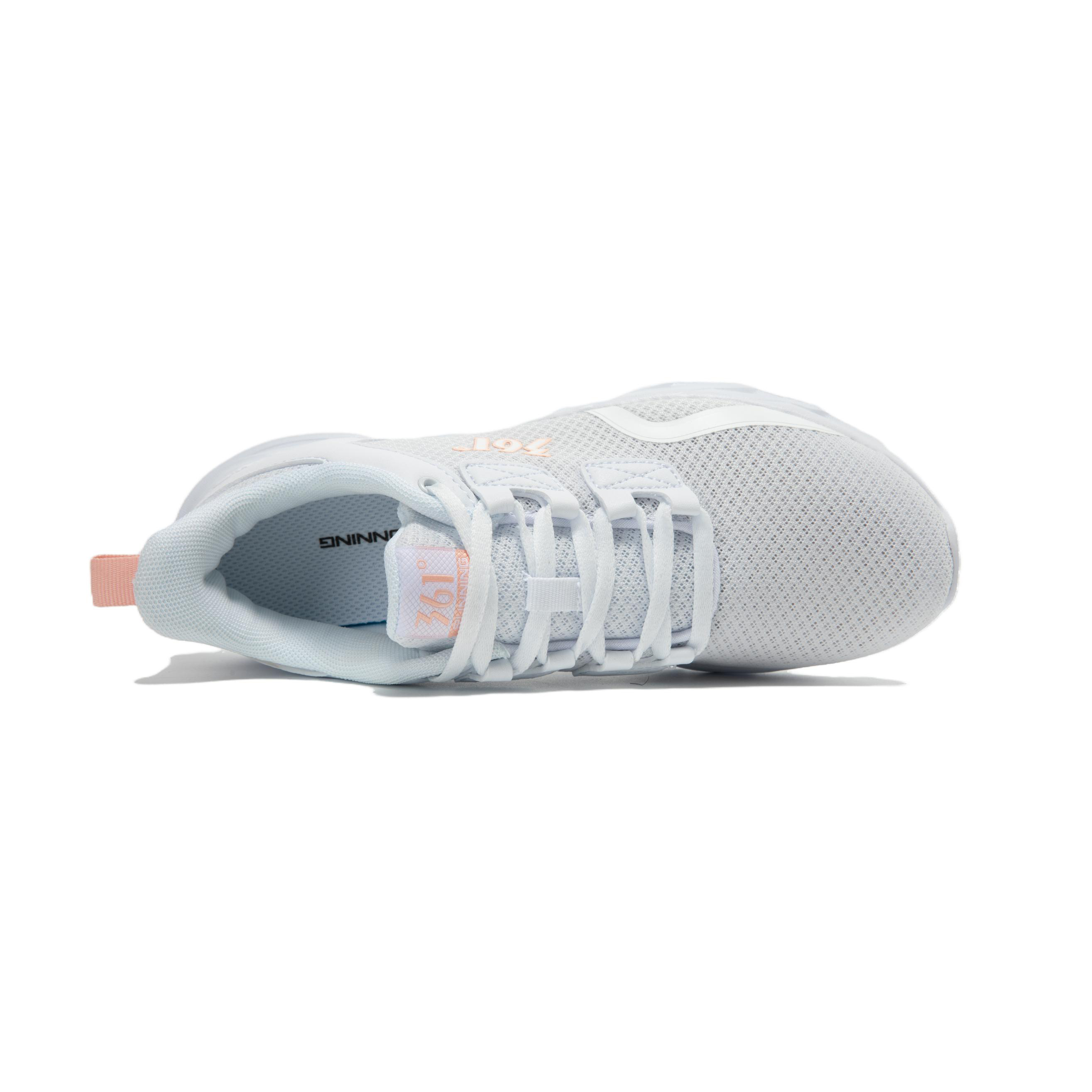 361° Cushioning, Wear Resistant Low top Running Shoes Women’s Soft White Pink