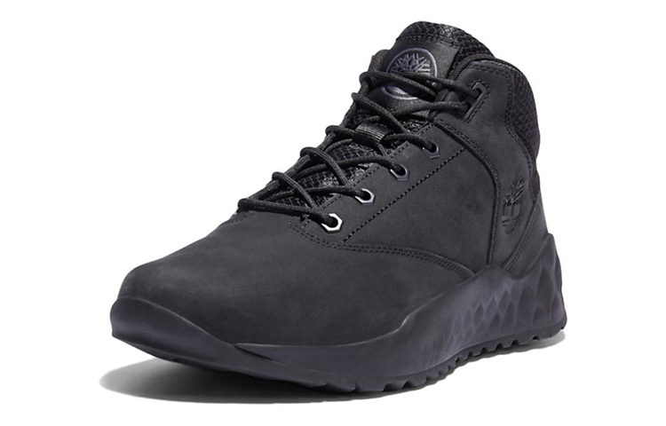 Timberland Solar Wave Leather Casual Abrasion Resistant Outdoor Boots Men’s Black