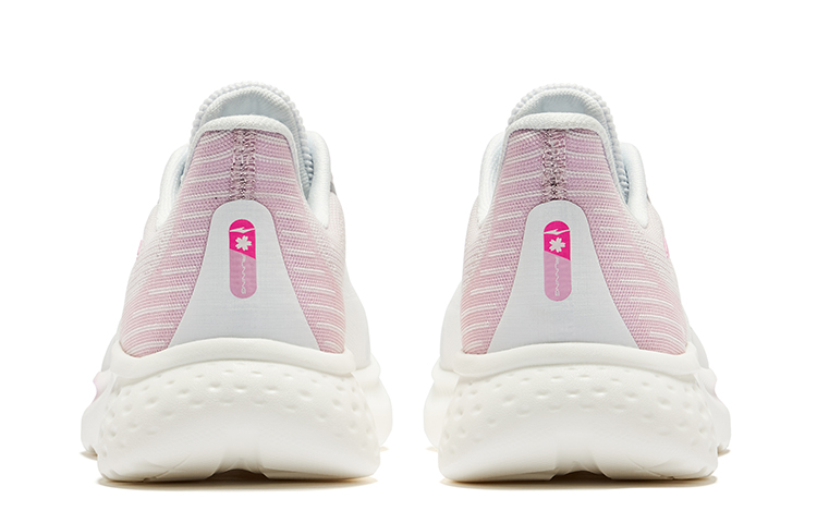 Erke Cushioning, Wear Resistant Low top Running Shoes Women’s Erke White Pink Diamond