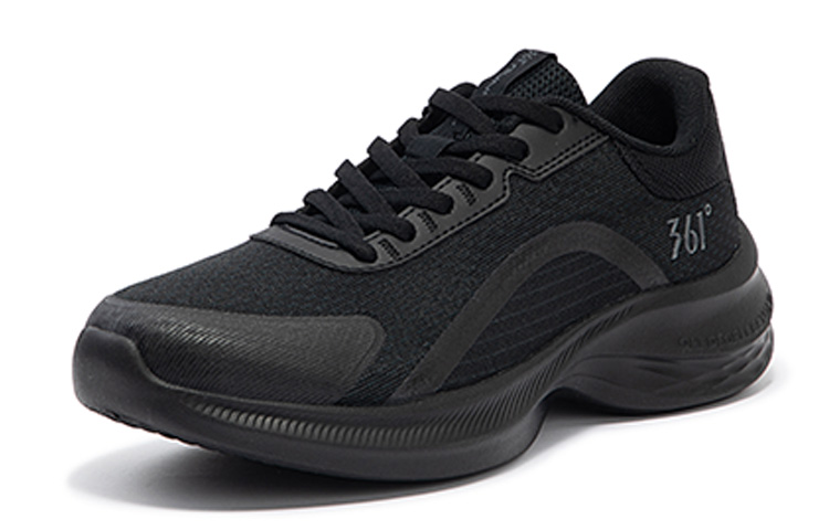 361° Cushioning Slip Resistant Abrasion Resistant Breathable Low top Running Shoes Women’s Black Gray