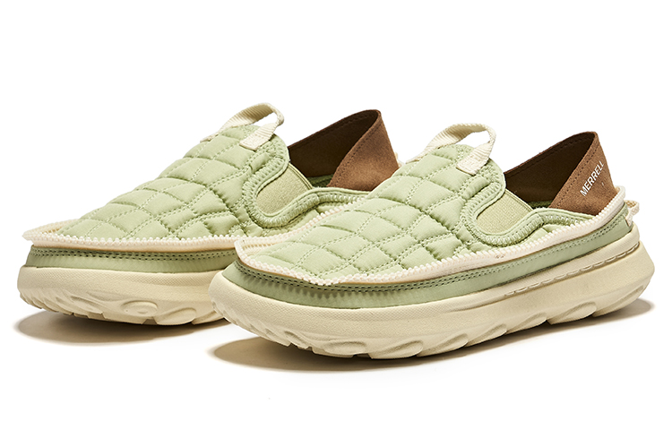 MERRELL HUT MOC 2 Lightweight Low top Outdoor Shoes Women’s Green Beige Brown