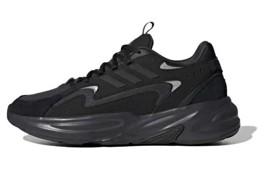 Adidas Ozwave Unisex Comfortable Versatile Low-Top Running Shoes Black
