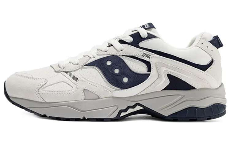 Saucony GSD 90S Textile, Leather Retro Sports Cushioning Slip Resistant Abrasion Resistant Support Low top Casual Shoes