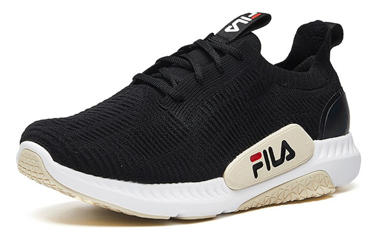 FILA FUSION Fantastic Textile, Mesh Low top Running Shoes Women’s Black White