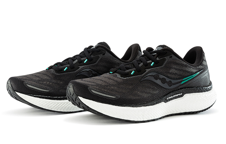 saucony Women’s Triumph 19 Wide ‘Black White’