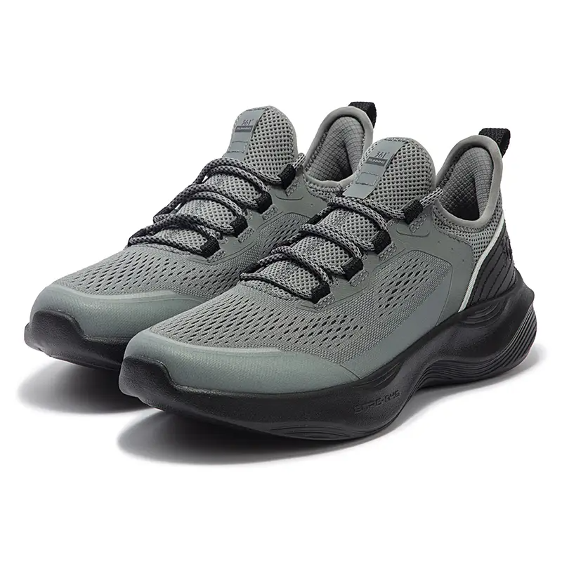 361° N40 Breathable Lightweight Breathable And Lightweight Low top Casual Running Shoes Men’s Gray Black