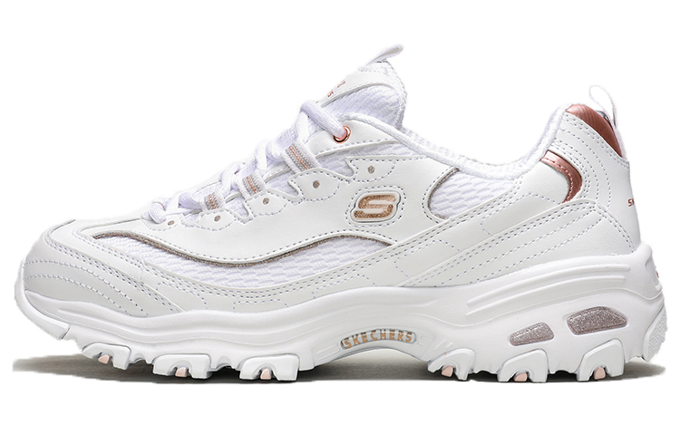 Женские кроссовки Skechers D'LITES 1.0 Copper Divine (кремовые)