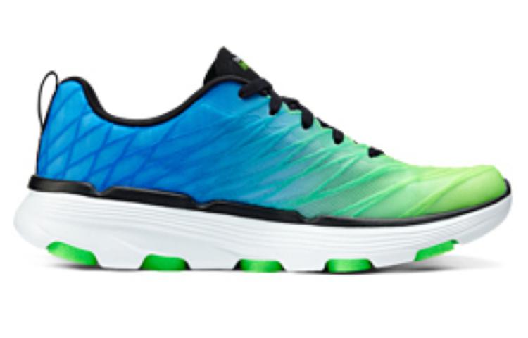 Skechers Go Run Arch Fit Iridescent Fabric Cushioning Rebound Cushioning Rebound Low top Running Shoes Men’s Green Blue